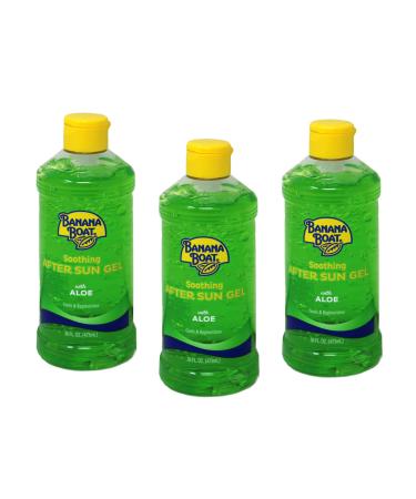 Banana Boat Aloe Aftersun Gel Soothes Dry Sunburned Skin: Size 16 Oz (Pack of 3)