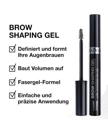 Isadora Eyebrow Gel with Precision Brush | Long-Lasting Easy Fix for Defined & Full-Looking Eyebrows | Transparent Eyebrow Laminating Gel - Buy Online on GoSupps.com