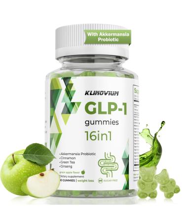 GLP1 Supplement | GLP Gummies Activates GLP-1 & AMPK with Akkermansia Probiotics Berberine&More GLP 1 Gummy for Women & Men Gut Health Energy & Metabolism - 1 Pack 90 Gummies 90 Gummies (Pack of 1)