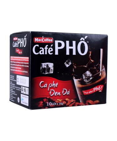 Coffee Pho black soluble MAC COFFEE 10x16g Vietnam