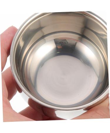 Mobestech Beard Brush Bowl Razor - Premium Shaving Cup for Wet Shaving | Steel & Aluminum - 7.2x7.2x5cm Silver - Buy Online on GoSupps.com
