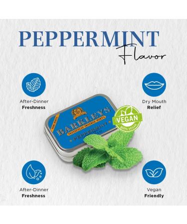 Barkleys Mints Sugar Free Peppermint in Classic Mini Tin 15 g - Buy Online on GoSupps.com
