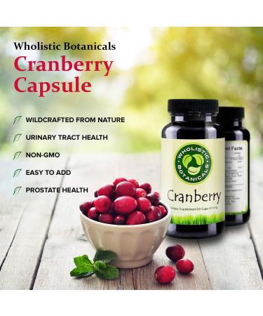 Wholistic Botanicals Cranberry Capsule Cranberry Pills, Urinary Tract Health, Prostate and Kidney Health 60ct - Buy Online on GoSupps.com