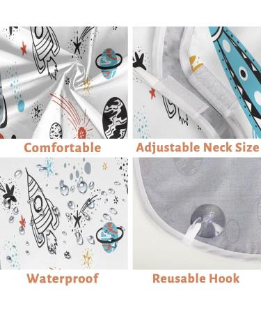 Space Rockets Beard Bib Apron | Waterproof Hair Catcher for Men | Perfect Grooming Gift - Buy Online on GoSupps.com