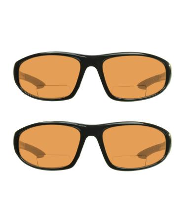 proSPORT Bifocal Sunglasses Safety for Men and Women. High Definition Blue Blocking Lenses. Hd Lens - 2 Pairs 0.0 x