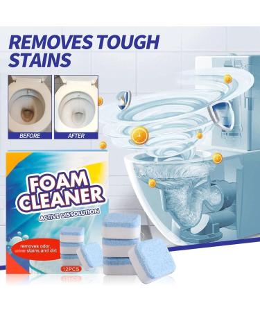 Automatic Powerful Foam Cleaner Homebbc Foam Cleaner for Toilet Automatic Toilet Cleaner Toilet Cleaning Tablets for Automatic Stain Removal Toilet Active Oxygen Agent (2box) - Buy Online on GoSupps.com