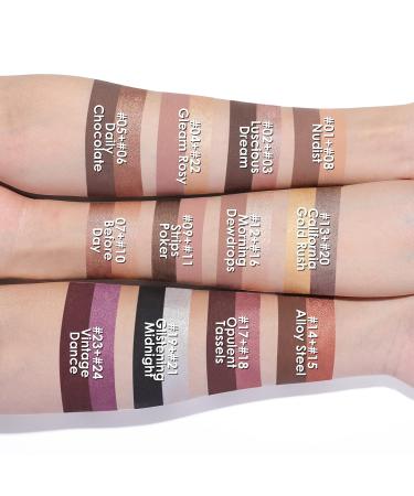 FOCALLURE 2PCS Eyeshadow Stick Set - Shimmer and Matte Cream Eyeshadow Pencil Crayon with Blending Brush - Buy Online on GoSupps.com