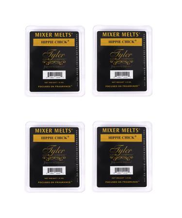 Tyler Candle Company Hippie Chick 1.9 Ounce Scented Mixer Wax Melt Cubes for Tart Burner Pack of 4