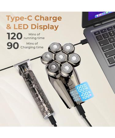 Buy Head Shavers for Bald Heads - Professional Electric Razor & Hair Trimmer for Men | Wet/Dry Rechargeable Grooming Kit - Buy Online on GoSupps.com