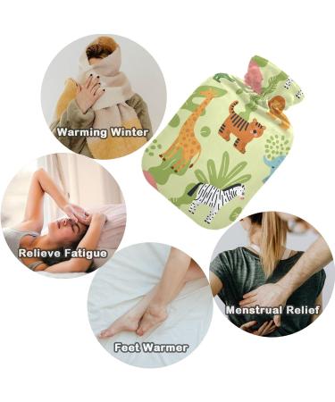 Buy Naanle Jungle Animals Tiger Hot Water Bottle - 2L Transparent Heat Therapy for Pain Relief | Ideal for Bed & Hand/Foot Comfort - Buy Online on GoSupps.com