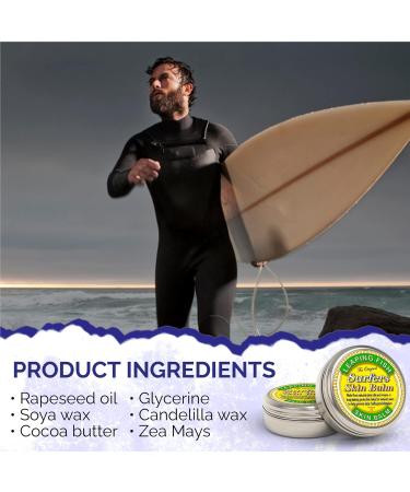 Leaping Fish Surfers Skin Balm - Prevent Chafing For Wetsuit Users. Made From Natural Plant Oils & Waxes - Buy Online on GoSupps.com
