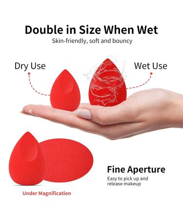 Beauty Blender Sponge Set-7pcs, Multi-colored Makeup Sponges for Foundation - Buy Online on GoSupps.com