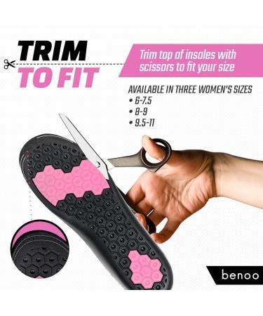 Height Increase Insoles for Women | Instant 1 Inch Boost Comfortable & Trim to Fit Heel Lift (Sizes 8-9 - Buy Online on GoSupps.com
