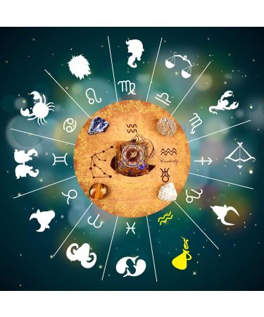 Vuuuuv Horoscope Orgon Pyramid - Aquarius Medicinal Crystal Gift Set | Zodiac Stones for Astrology Reiki & Meditation - Buy Online on GoSupps.com