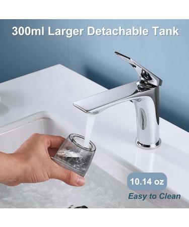 Cordless Water Flosser for Teeth - 300ML Rechargeable Oral Irrigator with 5 Modes - Travel Friendly Dental Flossing Cleaner (White - Buy Online on GoSupps.com