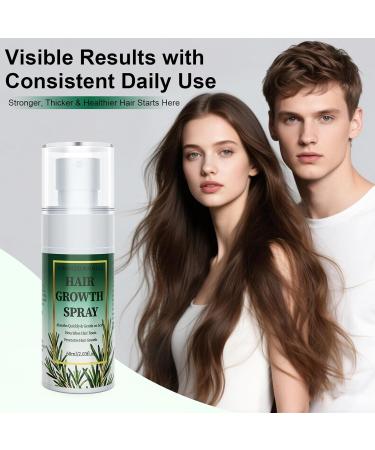 S rum Spray pour la Croissance des Cheveux Anti-Chute pour Femmes et Hommes avec Romarin et Huile de Batana Favorise la Pousse des Cheveux Soin Capillaire Doux et Rafra chissant 60 ml Vert - Buy Online on GoSupps.com