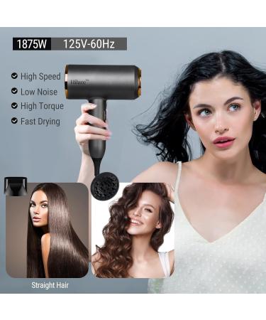 Ionic Hair Dryer with Diffuser - 1875W Professional Fast Drying Low Noise Lightweight Blow Dryer for Damage-Free Hair - Shop Now - Buy Online on GoSupps.com