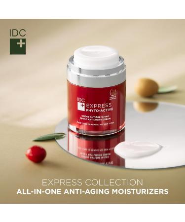 IDC Dermo Express 16-in-1 Anti Aging Face Cream - Hyaluronic Acid Moisturizer for Face Eyes & Neck - Vegan Wrinkle Care for All Skin Types - 1.7 fl oz - Buy Online on GoSupps.com