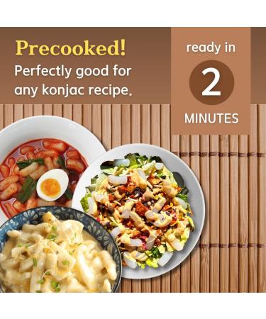 Korean Fermented Konjac Shirataki Pasta Spaghetti Carbo Rice Cake Tteokbokki Shaped - 42.32 Oz (1200g) Pack of 6 | Low Calorie, Gluten-Free, Fat-Free, Keto Friendly, Healthy Diet Option - Buy Online on GoSupps.com