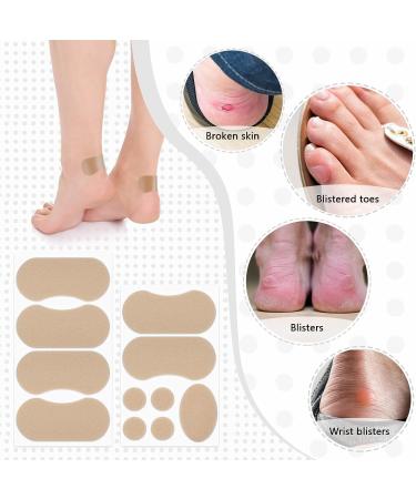 Sibba Moleskin Tape Foot Care Patches - 8 Sheets of Adhesive Foam Blister Pads for Men and Women - Waterproof Shoe Heel Inserts Protectors - Buy Online on GoSupps.com