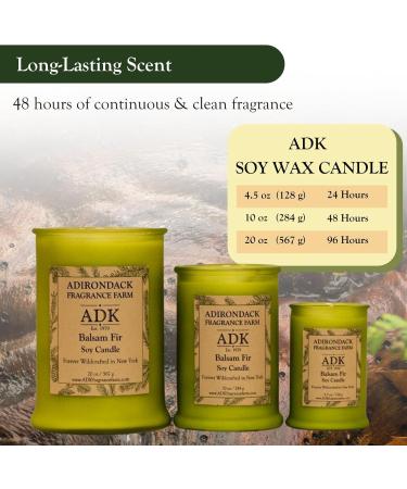 ADK Balsam & Fir Scented Candle | 10 Oz Natural Aromatherapy for Home & Kitchen D cor | Relaxing Plant-Based Wax Gift Candle - Buy Online on GoSupps.com