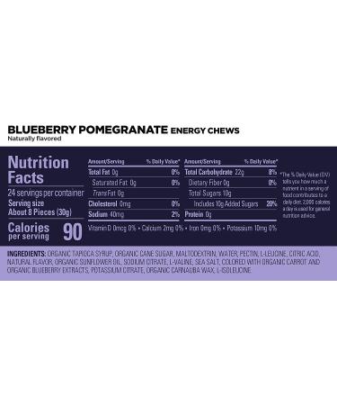 GU Energy Chews Blueberry Pomegranate Gummies with Electrolytes - 12 Bags (24 Servings) - Buy Online on GoSupps.com