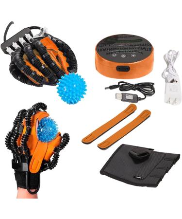 Rehabilitation Robot Gloves Hand Dysfunction Patient Training Device Stroke Finger Extension Recovery Device Hand Spasticity Recovery Equipment Finger Exerciser Left XL