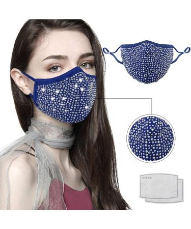 Lieikic women Halloween mask mouth protection necker slate washable reusable breathable multifunction cloth for evening party (k)