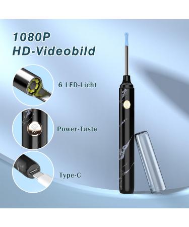 Outact 1080p HD Ear Wax Removal Otoscope - Waterproof Ear Cleaner with 7-Piece Set for iPhone iPad & Android - Perfect Ear Hygiene Solution - Buy Online on GoSupps.com