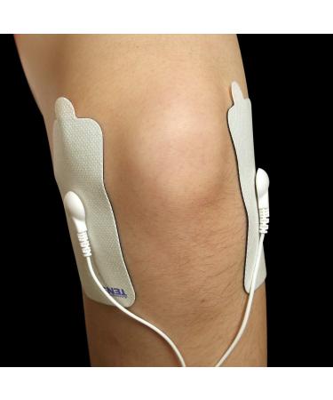 Premium XL TENS Electrodes - 10 Snap Replacement Pads (2x4 Inch) for TENS Units | Discount TENS Brand - Buy Online on GoSupps.com