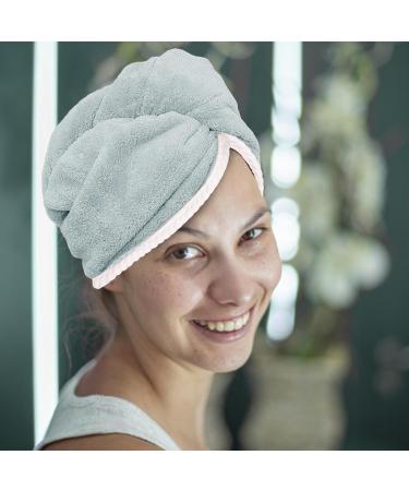 Shop Coral Fleece Quick Drying Hair Towel | Soft & Absorbent Unisex Hair Wrap for Skincare Makeup & Spa - International Shipping - Buy Online on GoSupps.com