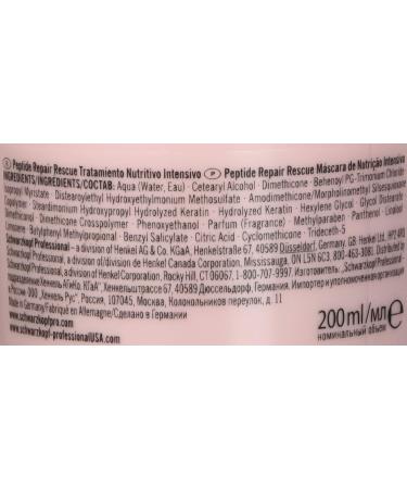 Schwarzkopf BC Bonacure Peptide Repair Rescue Treatment 6.7 Fl Oz - Intense Repair for Damaged Hair | Buy Internationally - Buy Online on GoSupps.com