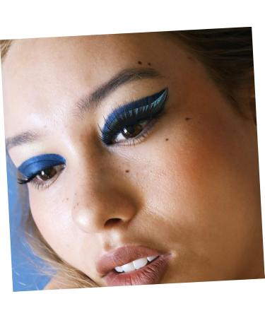 Balacoo 8 pairs Eyeshadow Shiny Long with Reusable Self-adhesive Face Make Lash Waterproof Makeup Liners 4x1.5cmx2pcs Bluex2pcs - Buy Online on GoSupps.com