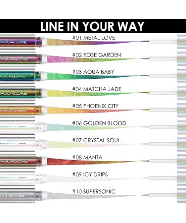 FOCALLURE Chameleon Liquid Eyeliner - Phoenix City 05 | Intense Color Shifting, Metallic Finish, Waterproof, Smudge-proof | Ultra-Fine Tip - Buy Now - Buy Online on GoSupps.com