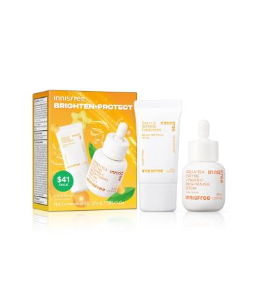 Innisfree Daily UV Defense SPF 36 Korean Face Sunscreen Invisible Finish Broad Spectrum No White Cast Lightweight Hydrating Available in Gift Sets Brighten and Protect Set