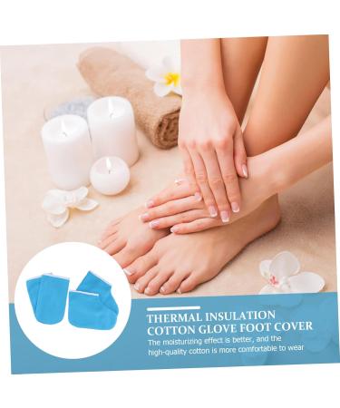 Homoyoyo Set de et Chaussettes pour Th rapie Paraffine Accessoires de Bain de Cire et Confortables pour Mains et Kit de Soins Spa Domicile et Salon Bleu Fonc  - Buy Online on GoSupps.com