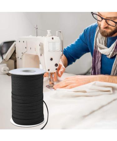 Coopay 80 Yards 1/4 Inch Elastic Cord Elastic Bands - 2 Rolls, Heavy Stretch Knit Elastic Rope for Sewing - Black - Buy Online on GoSupps.com