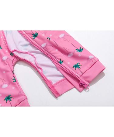 Bonverano Baby Girls Swimsuit | UPF 50+ Sun Protection | Pink Coco | 9-12 Months - Buy Online on GoSupps.com