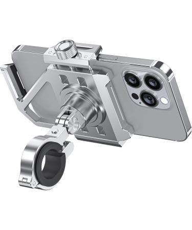 Premium Aluminum Bicycle & Motorcycle Phone Holder | 360 Rotation Shock Absorption Universal Fit - Buy Online on GoSupps.com