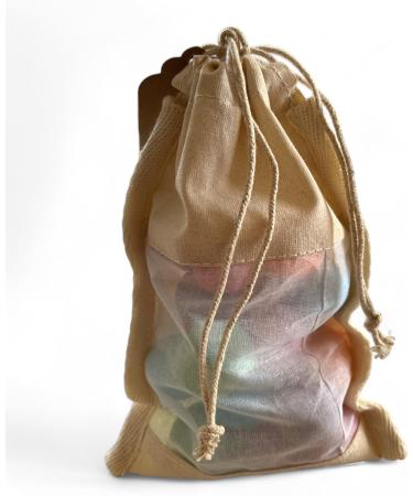 Mini Bath Bomb Collection - 20 Assorted Fragrances in Eco 100% Cotton Bag | Luxurious Spa Experience with Essential Oils | Gift Set for Relaxation and Self-Care - Buy Online on GoSupps.com