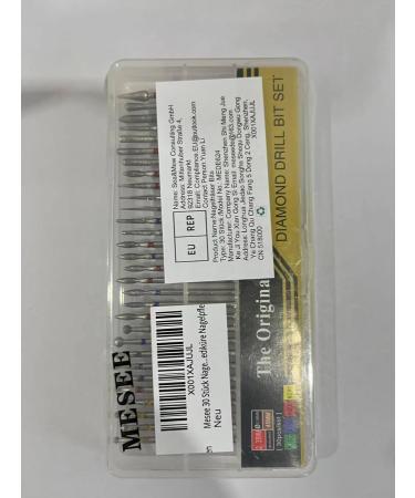 Mesee 30 Piece Nail Drill Bits Diamond Nail Drill Set Cuticle Drill Tools Professional Nail Cutter Attachments for Nail File Manicure Pedicure Nail Care - Buy Online on GoSupps.com