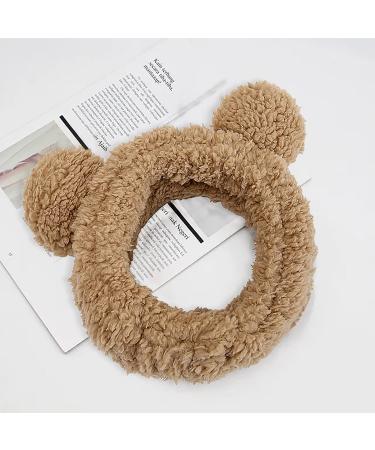 Puffy Makeup Headband Spa Headbands for Women Cute Bear Ears Skincare Headband Funny Snail Headband Hair Band for Washing Face Makeup Removal Shower Facial Mask - Buy Online on GoSupps.com