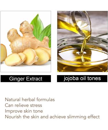 Lymphatic Drainage Massage Oil 30ml - Ginger Infused Slimming & Fat Burning Formula for Cellulite & Body Shaping - Buy Online on GoSupps.com