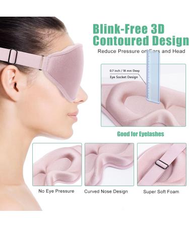 2 Pack 3D Eye Mask for Sleeping and Warm Eye Compress Set - Black Peacock Blue - Buy Online on GoSupps.com