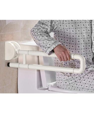 Bathroom Grab Bar Safety Support Rail Stainless Steel Grab Bar Handicapped Grab Bar 24 30 Inch White and Yellow - Foldable Wall Mou - Buy Online on GoSupps.com