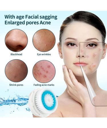 TOPyoth Facial Brush Head Replacements - Sensitive Exfoliating Brush (Blue 4 Pack) - Buy Online on GoSupps.com