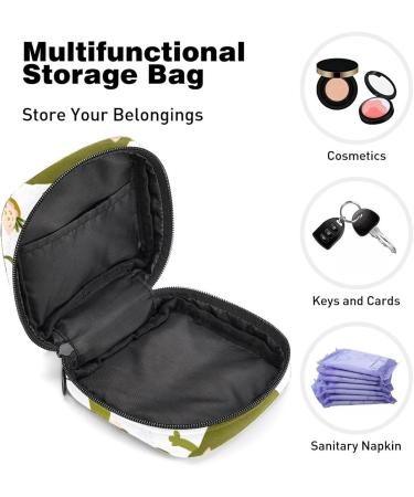 Shop Cute Green Crocodile Women's Period Kit - Portable Storage Pockets & Feminine Product Bag - Buy Online on GoSupps.com