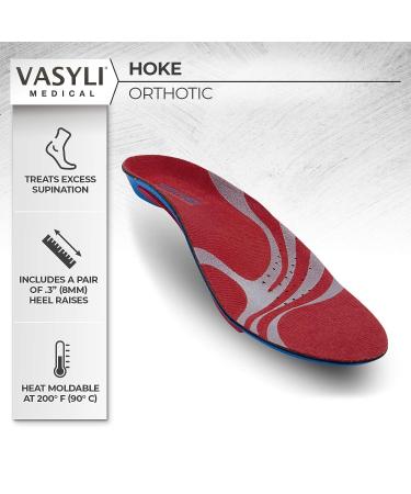 Vasyli Hoke Supination Control Orthotic - Large Size | Foot Insole for High Arch & Supination Relief, Supports Lateral Ankle - Normalize Foot Biomechanics - Buy Online on GoSupps.com