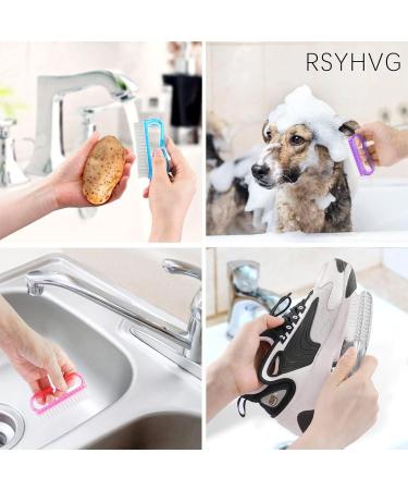 RSYHVG 4 Pcs Nail Brushes Nail Cleaning Brush Plastic Handle Scrubbing Brush Eco Friendly Fingernail Brush with Soft Bristles Nail Manicure Dust Brush for Hand Toes Nail Home Garden Salon use - Buy Online on GoSupps.com
