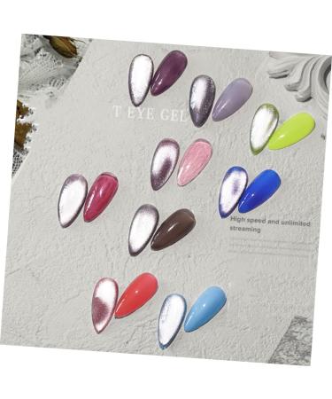 minkissy 1pc Cat Eye Nail Gel Nails Tips Arts Soak off Nail Polish Cat Eye Magnet Gel Home Manicure Product Diy Nail Accessory Uv Magetic Polish Nail Salon Cat Eye Gel Set - Buy Online on GoSupps.com